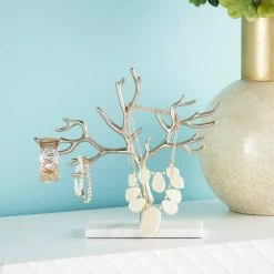 CosmoLiving By Cosmopolitan 10" Silver Tree Jewelry Stand -Tailoring Master D365552S 7