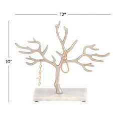 CosmoLiving By Cosmopolitan 10" Silver Tree Jewelry Stand -Tailoring Master D365552S 8