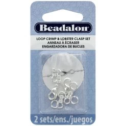 Beadalon® Loop Crimp & Lobster Clasp Set