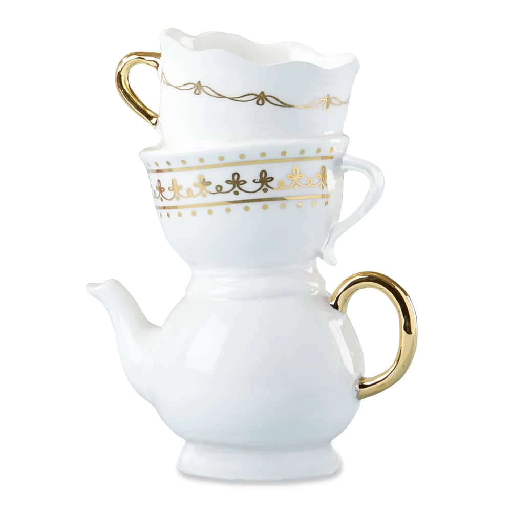 Kate Aspen® Medium Tea Time Whimsy Ceramic Bud Vase 1 Kate Aspen® Medium Tea Time Whimsy Ceramic Bud Vase