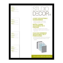 8 Pack: Black Adjustable-Depth 16" X 20" Shadow Box By Studio Décor® 5 8 Pack: Black Adjustable-Depth 16" X 20" Shadow Box By Studio Décor® -Tailoring Master MP242170 1