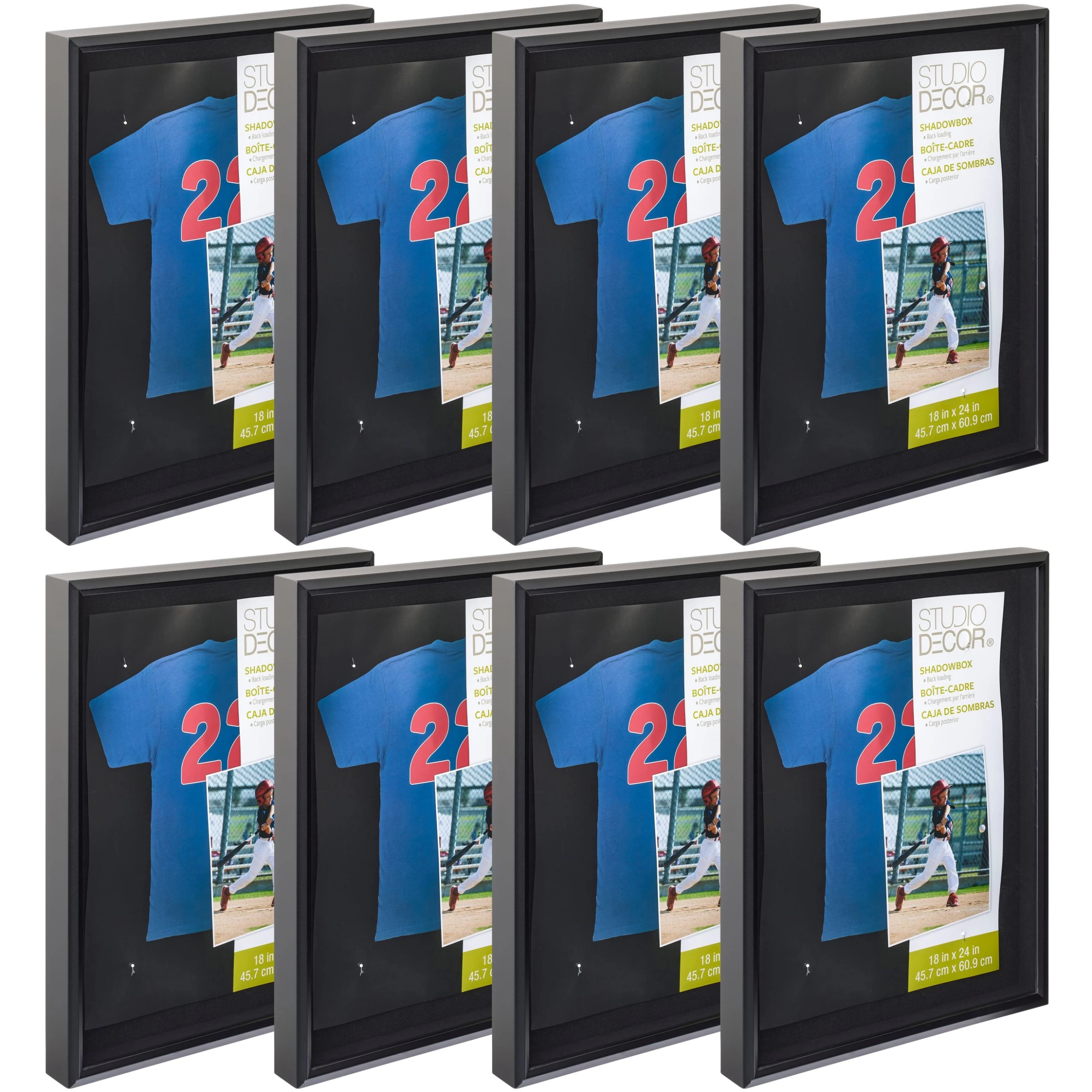 8 Pack: Black 18" X 24" Shadow Box By Studio Décor®
