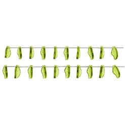 12 Pack: Peridot Green Glass Leaf Beads, 18mm By Bead Landing™ 5 12 Pack: Peridot Green Glass Leaf Beads, 18mm By Bead Landing™ -Tailoring Master MP402049 30