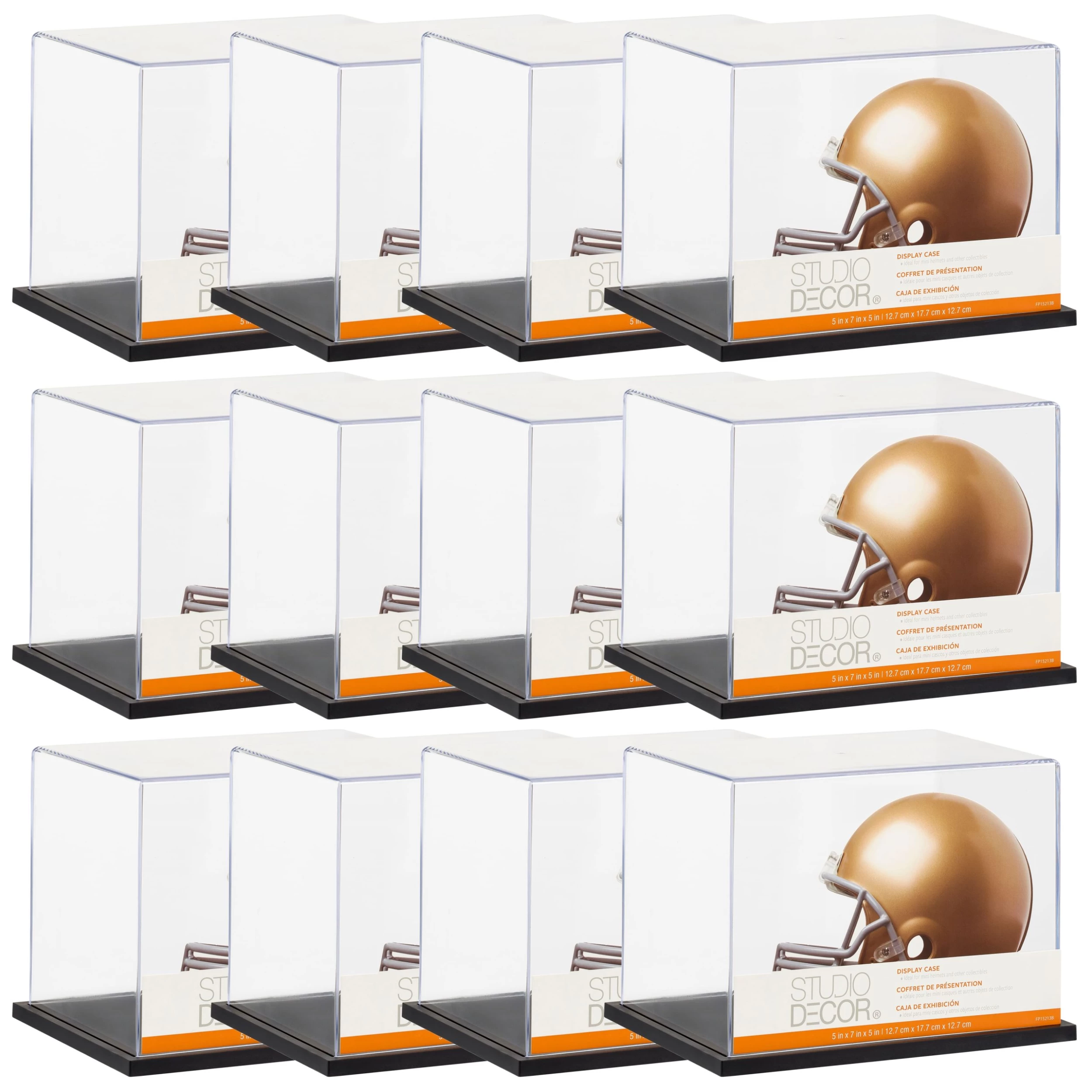 12 Pack: Mini Helmet Display Case By Studio Décor®