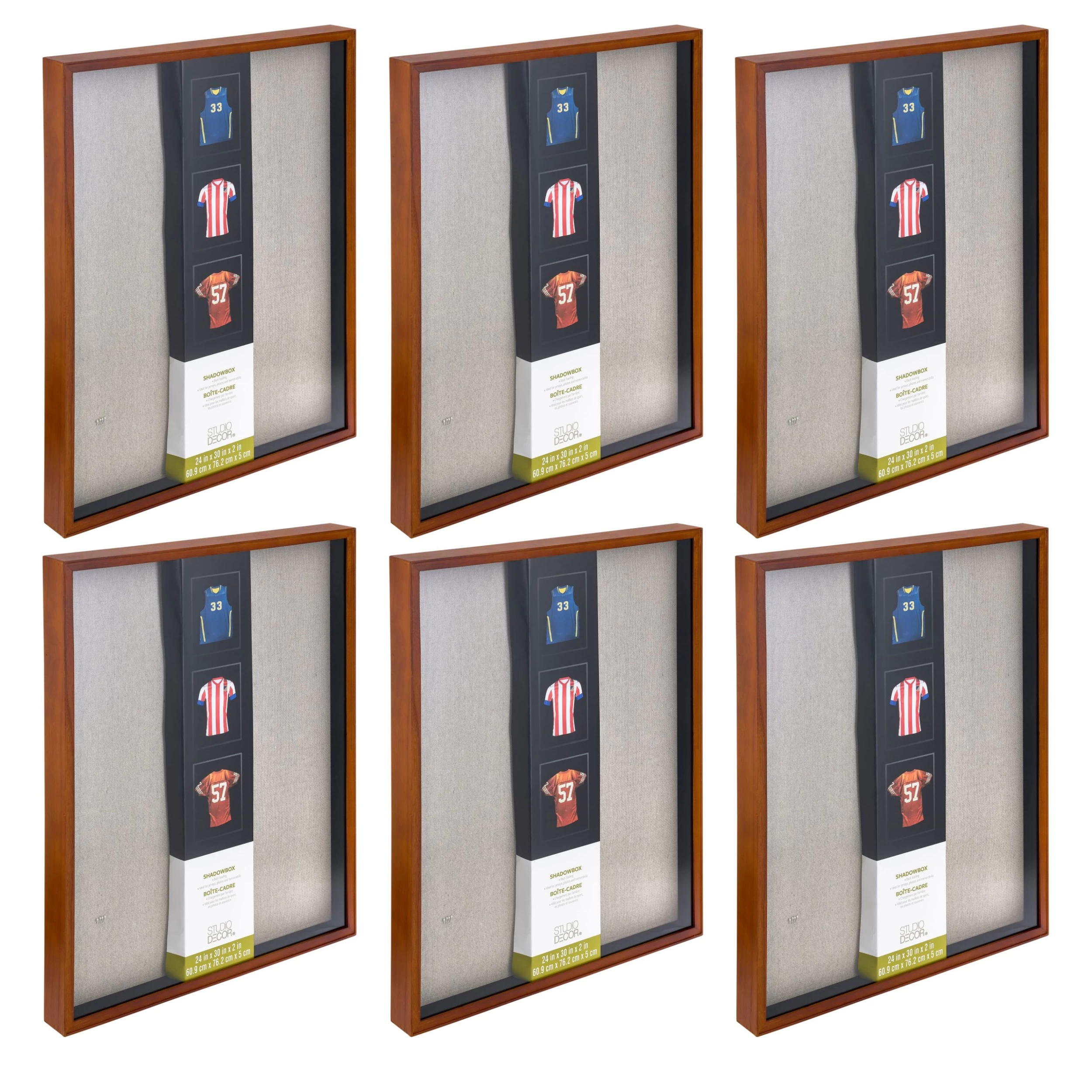 6 Pack: Walnut 24" X 30" Shadowbox By Studio Décor® 1 6 Pack: Walnut 24" X 30" Shadowbox By Studio Décor®