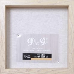 8 Pack: Blonde 9" X 9" Belmont Shadow Box By Studio Décor® -Tailoring Master MP505945 1