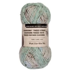 15 Pack: Charisma™ Tweed Stripe Yarn By Loops & Threads® -Tailoring Master MP519021 1