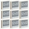 9 Packs: 2 Ct. (18 Total) White Fundamentals 12" X 12" Display Box By Studio Décor®