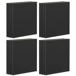 4 Packs: 5 Ct. (20 Total) 16" X 20" Black Canvas Super Value Pack By Artist's Loft® Necessities™