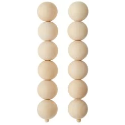 12 Pack: Raw Pine Wood Round Beads, 25mm By Bead Landing™ -Tailoring Master MP594085 30