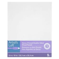 6 Packs: 5 Ct. (30 Total) Level 1 8" X 10" Gesso-Primed Double-Sided MDF Panels By Artist's Loft™